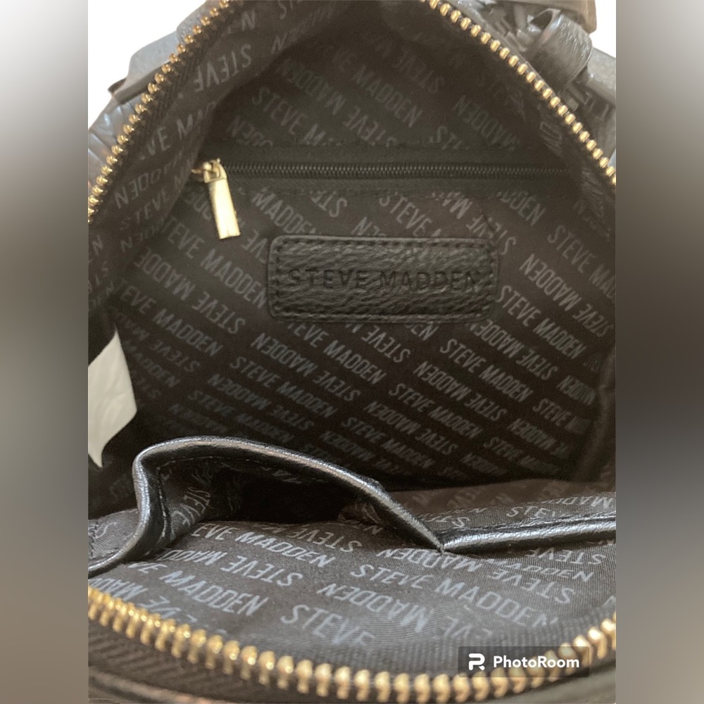 Steve Madden Black Mini Backpack. EUC - Picture 6 of 8
